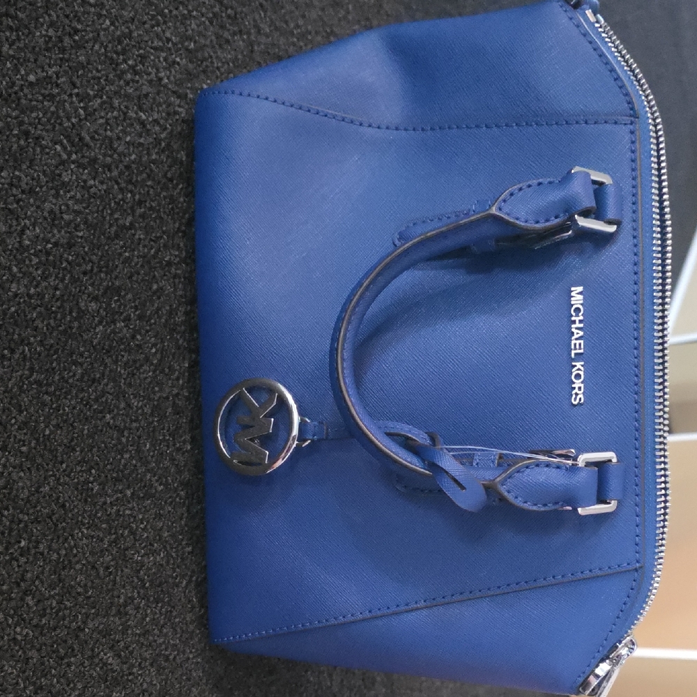 Michael Kors Royal Blue Cosmetic Bag